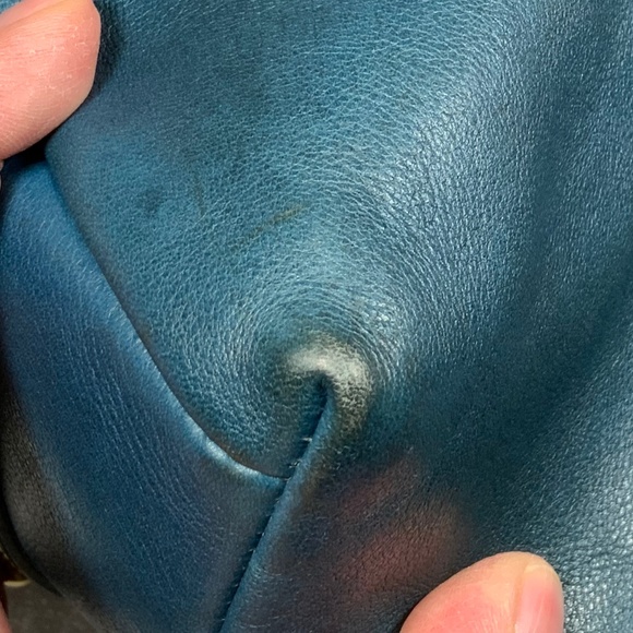 Dooney & Bourke Clayton Blue Satchel Tote - Picture 12 of 16